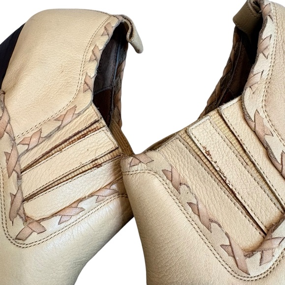 Vintage Sabree “Joan” Leather Western Bootie, Sz 10 - Picture 9 of 14